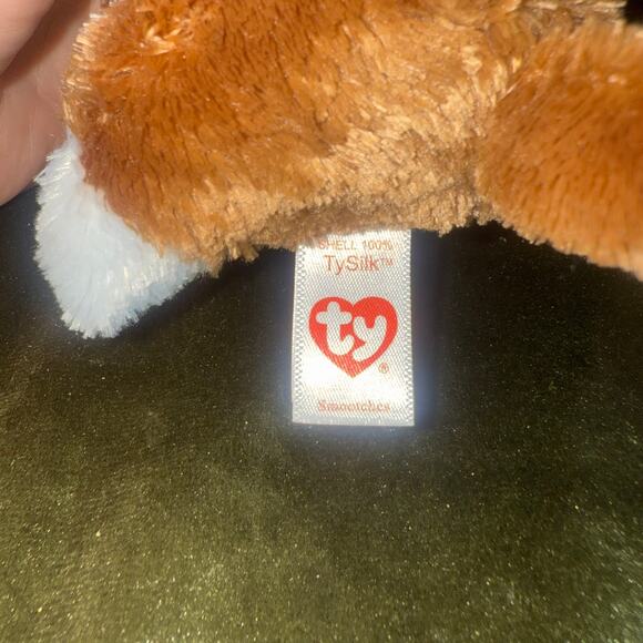 Ty Beanie Boo Smootches Dog Plush 6" Valentine’s Day Heart Retired MWMT - Picture 5 of 5